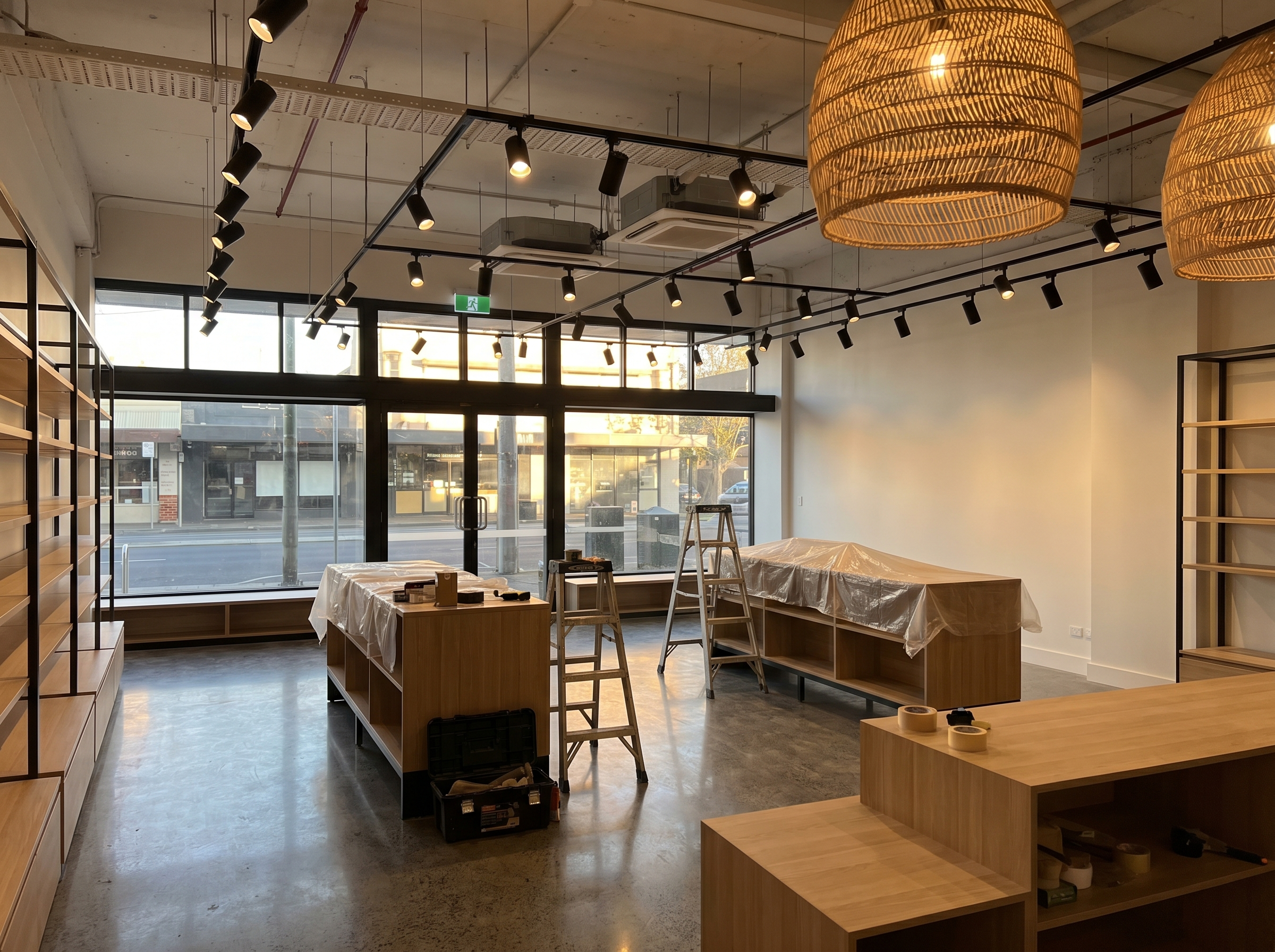 Commercial — Retail fit-out before launch